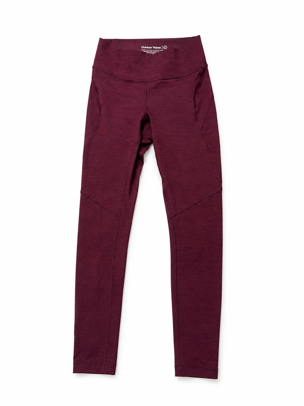 Outdoor Voices Burgundy Maroon Compression Leggings XS Running Workout Pants